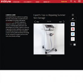 Lumecca Laser featured on Instyle.com as one of top 10 treatments for repairing summer skin damage
